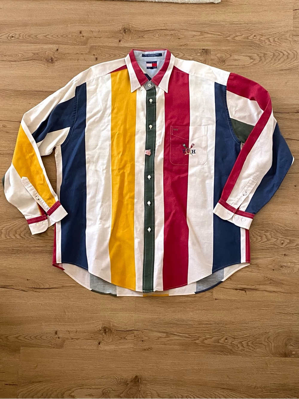 90s Tommy Hilfiger stripe button down